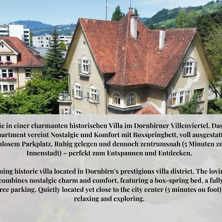 Crown Living Schillerstrasse - Historisches Wohnen, Nostaltigsches Apartment, Ideal Fuer Feriengaeste Und Geschaeftsreisende, Parkplatz, Zentrumsnah, Self Check-in * Dornbirn